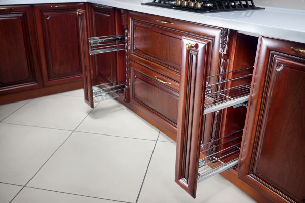 Cherry Cabinet Refacing in Carrollton